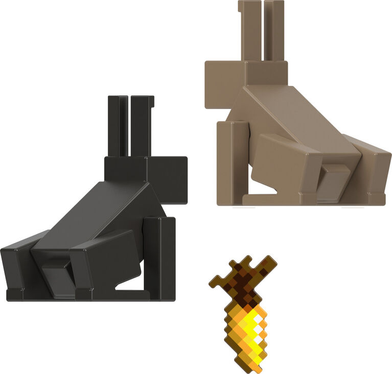 Minecraft Toys 3.25-inch Action Figures Collection, Deco Rabbit