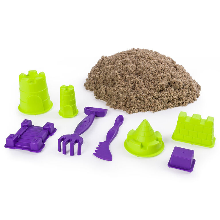 Kinetic Sand - Coffret Royaume de sable de plage avec 1,36 kg (3 lb) de sable de plage