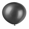 8 Ballons Nacres 12 Po - Noir Ombre