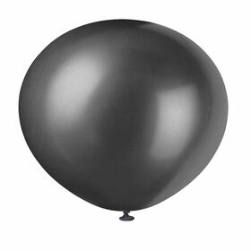 12" Latex Balloons, 8 Pieces - Shadow Black