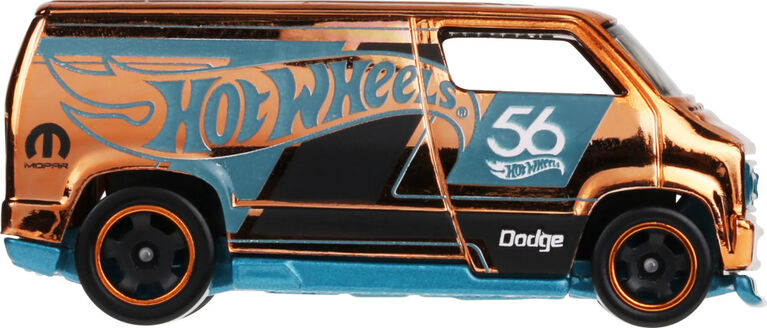 Hot Wheels 1:64 Scale Die-Cast Toy Car or Truck with Turquoise- & Copper-Colored Deco (Styles May Vary)