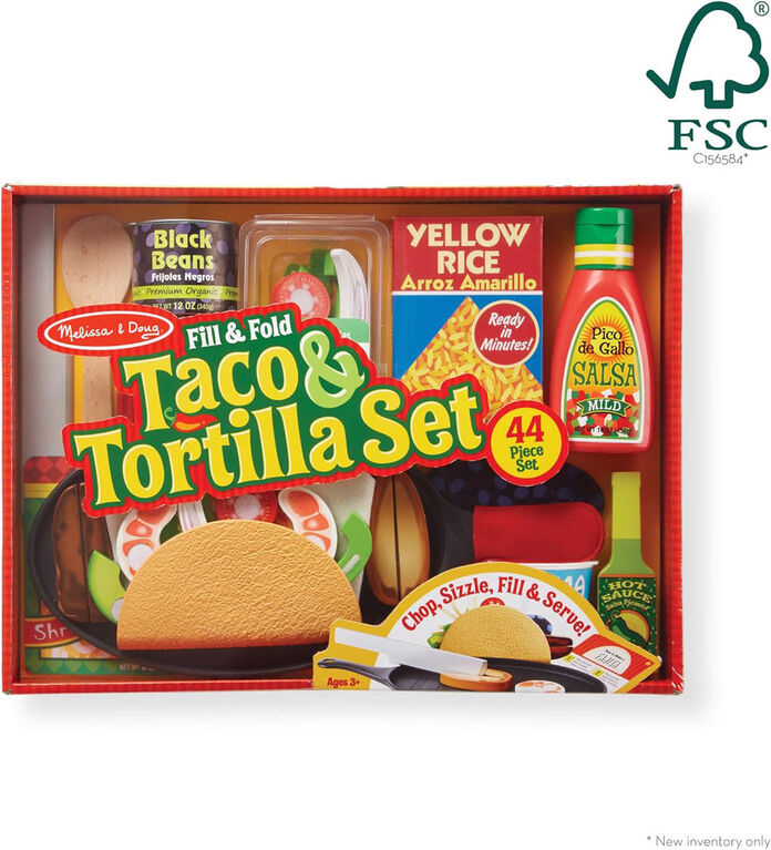 Melissa and Doug - Fill and Fold Taco and Tortilla Set
