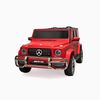 KIDSVIP Officially Licensed Mercedes G Series 24V 4x4 Kids Ride-On 2-Seater Car w/ Rubber Wheels, Music, RC - Matte Red