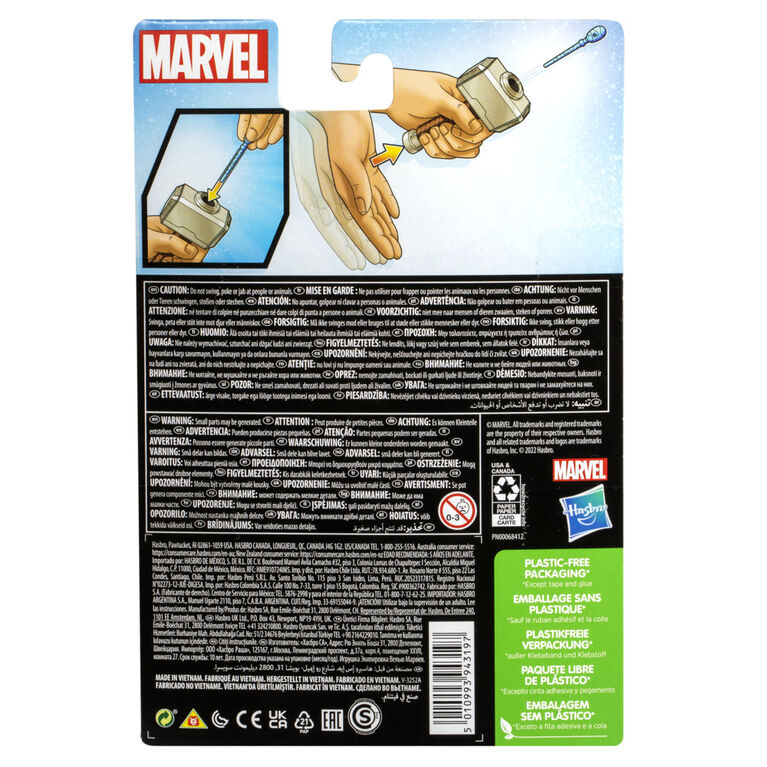 Marvel Thor Hammer Strike Projectile Launching Roleplay Toy Inspired by the Marvel Cinematic Universe Kids Ages 5 and Up