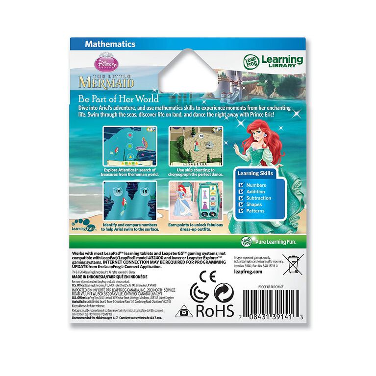 LeapFrog - Explorer Little Mermaid Learning Game English version - English Edition