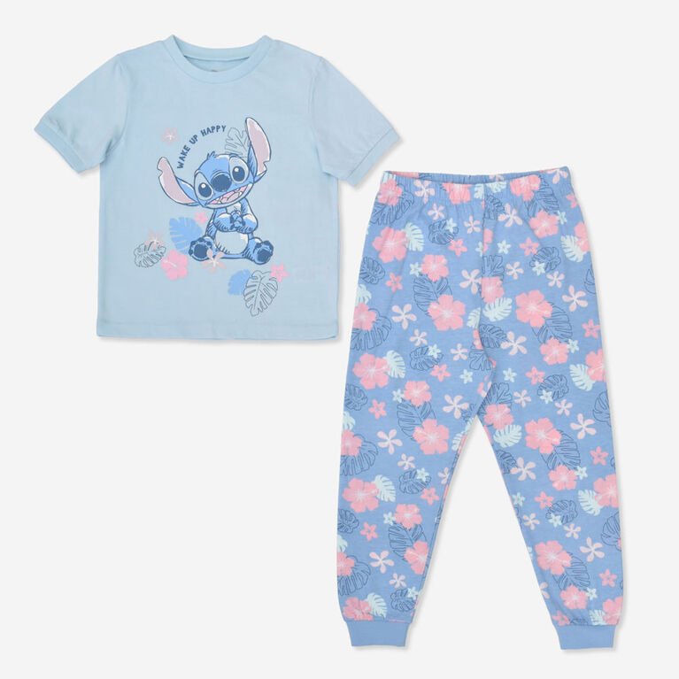 Lilo & Stitch 2 Piece PJ Set Blue 3/4