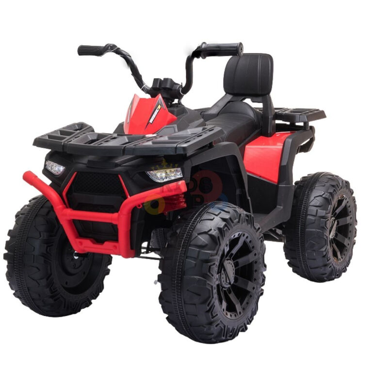 KidsVip 24V Enfants et Tout-Petits Titan Quad/ATV Voiture Eléctrique avec Commande à Distance - Rouge - Édition anglaise