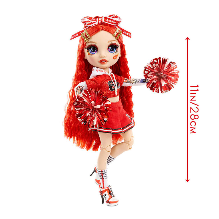 Rainbow High Cheer Ruby Anderson - Red Fashion Doll with Pom Poms
