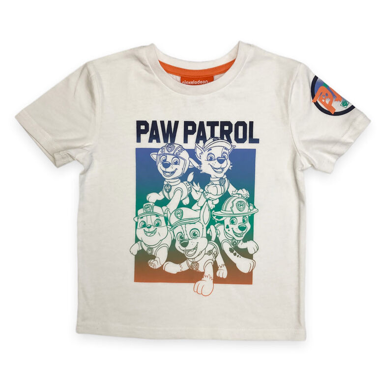 Paw Patrol Chemise &Agrave; Manches Courtes, cr&egrave;me