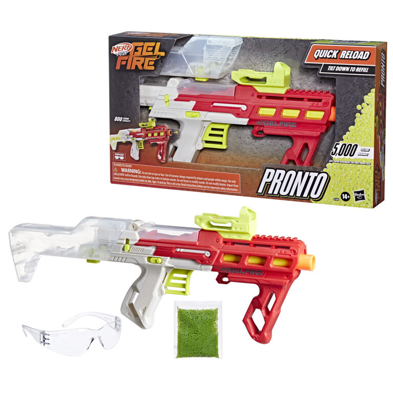 Nerf Pro Gelfire Pronto Blaster and 5000 Gelfire Rounds