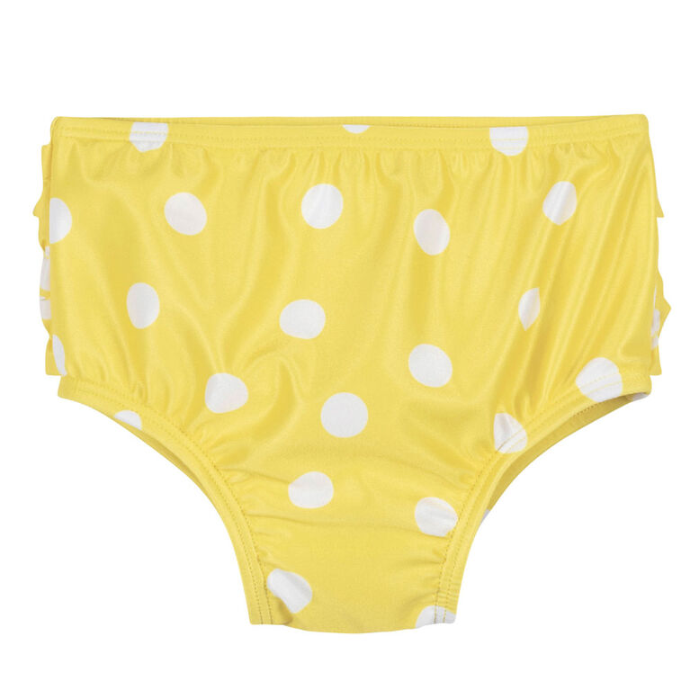 Gerber - 2-Piece Baby & Toddler Lemon Squeeze Rash Guard & Swim Bottoms Set - 2T