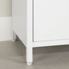 Sweedi Metal 1-Door Nightstand White