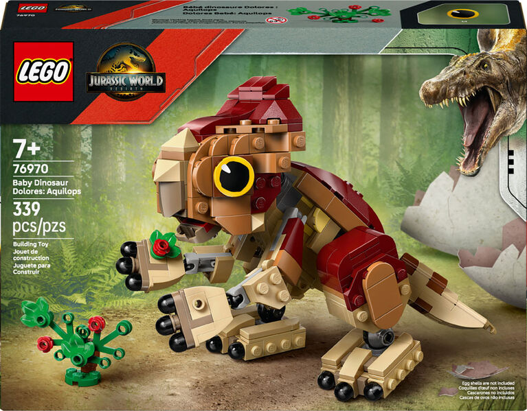 LEGO Jurassic World Baby Dinosaur Dolores: Aquilops Kids Toy, 7+ - Jurassic World Building Toy - 76970