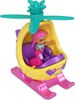 Polly Pocket Micro-poupée, Hélicoptère en métal, mini-animal
