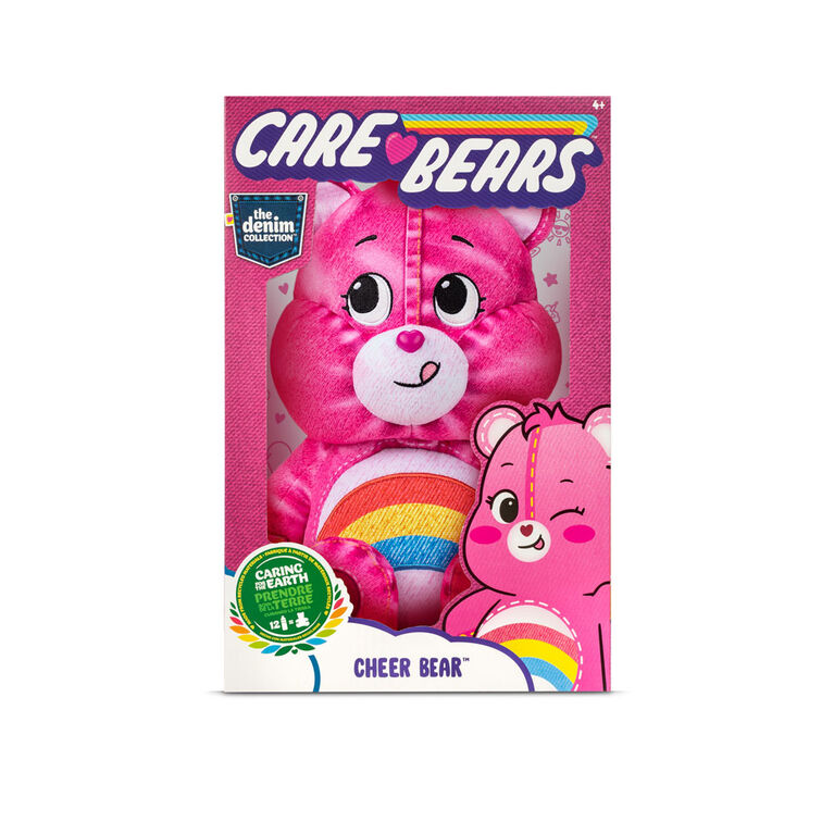 Care Bears 14" Plush Denim Edition (ECO Friendly) - Cheer Bear - Notre exclusivité