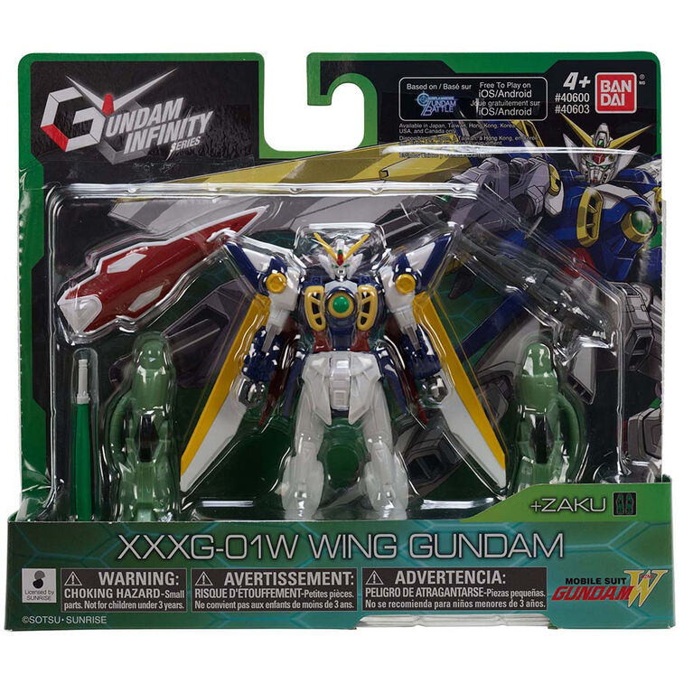 Gundam Infinity - Wing Gundam (with Build A Zaku piece)