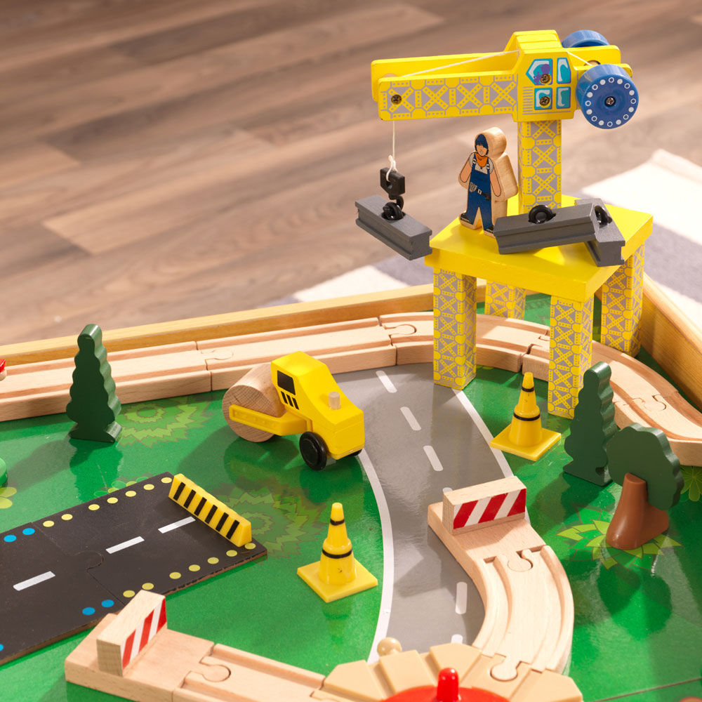Kidkraft adventure town railway train set & table deals