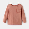 simple long sleeve pocket tee