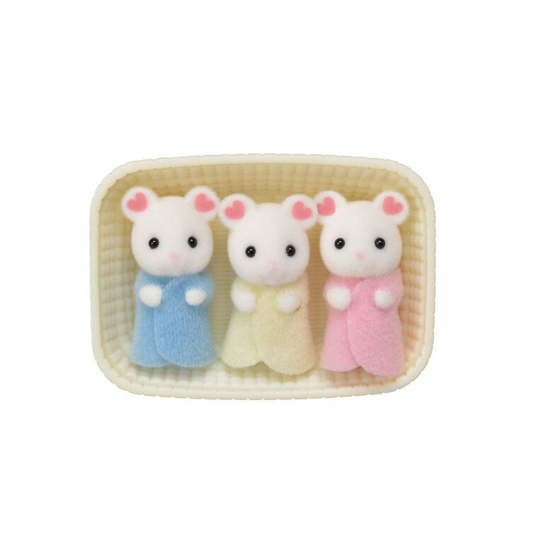 Calico Critters - Marshmallow Mouse Triplets