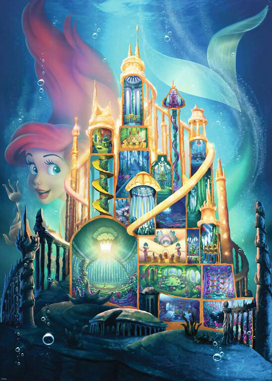 Ravensburger Disney Princess - Disney Castles Ariel 1000pc Puzzle