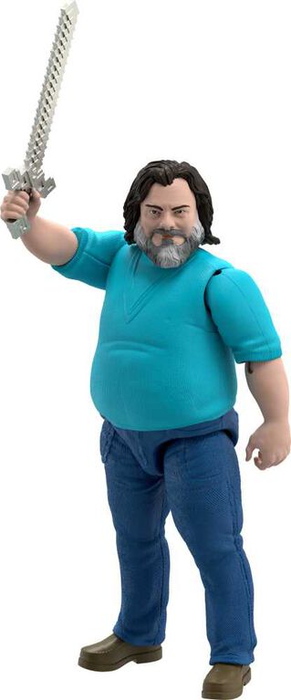 Minecraft Steve Large-Scale Action Figure, 12-inch Character Collectible Inspired by the Movie
