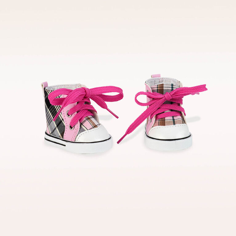 Our Generation, Plaid All Over, High-top Shoes for 18-inch Dolls