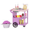 Our Generation, Patio Treats Trolley, Rolling Play Food Cart for 18-inch Dolls