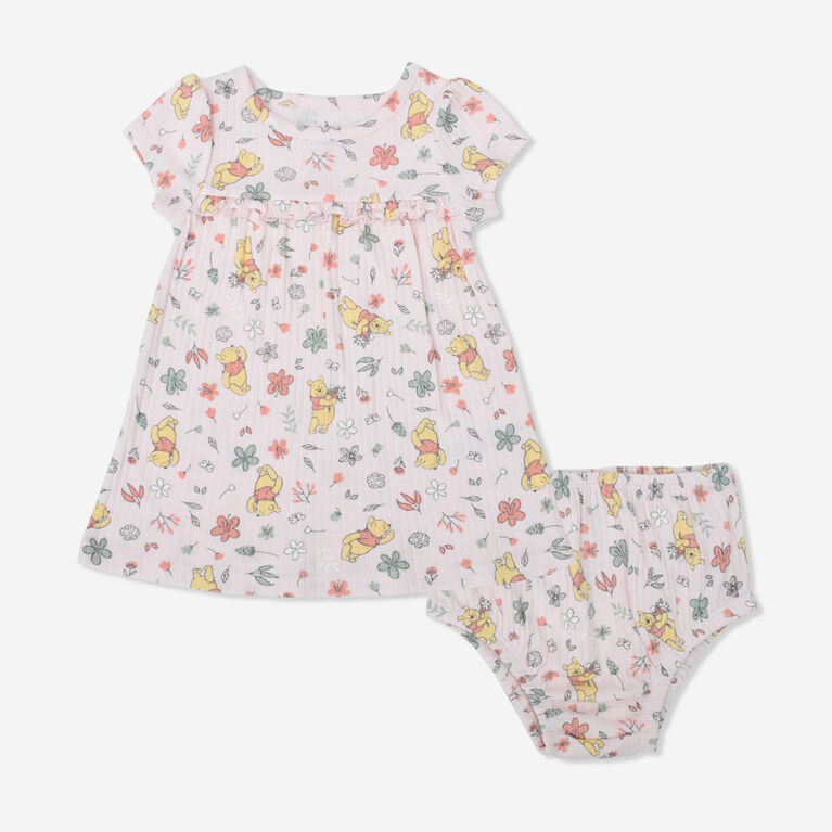 Winnie the Pooh 2 Piece Dress Set Pink 