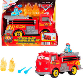 Disney and Pixar Cars Radiator Springs Race & Rescue Fire Fighting Red & Guido & Accessories