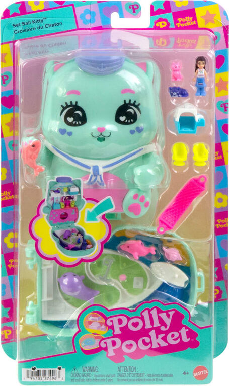 Polly Pocket Coffret Chat Mousaillon, micro-poupée, chats, access.