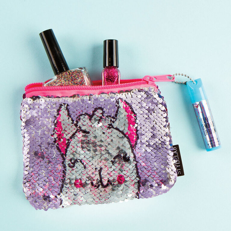 Fashion Angels - Magic Sequin Pouch with Lip Balm - Llama