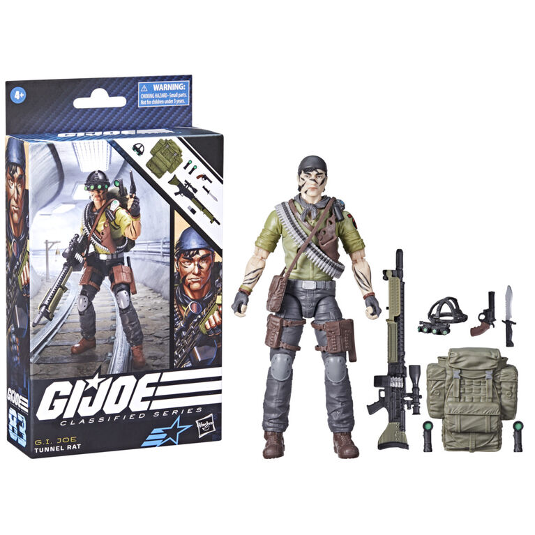 G.I. Joe Classified Series Tunnel Rat, Collectible G.I. Joe Action Figure, 83, 6 Inch Action Figures