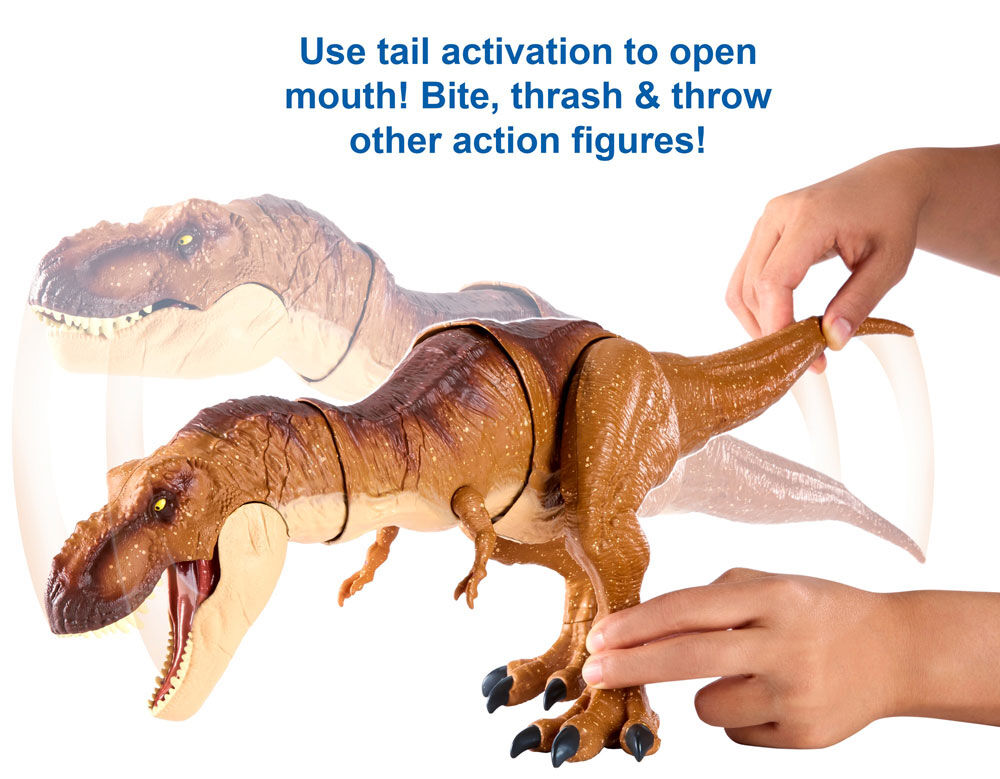 Jurassic World Thrash N Throw Tyrannosaurus Rex Figure