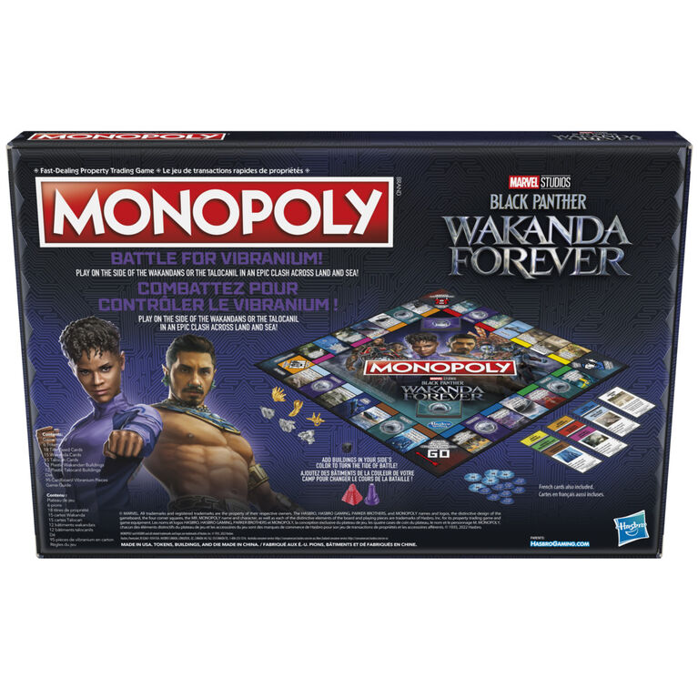 Monopoly: Marvel Studios' Black Panther: Wakanda Forever Edition Board Game