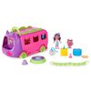 Gabby's Dollhouse, Coffret bus de fête avec figurines Gabby et DJ Miaou, Accessoires pour maison de poupée