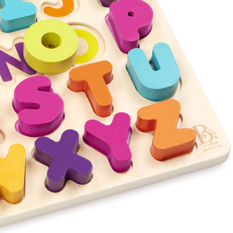 B. toys, Alpha-B.-tical, Wooden Alphabet Puzzle