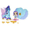 Hatchimals Pixies Riders, Lagoon Lily Pixie and Seastallion Glider Hatchimal Set with Mystery Feature