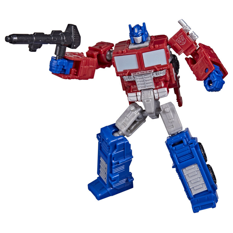 Transformers Toys Generations Legacy Core Optimus Prime Action Figure, 3.5-inch