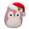 Squishmallows 5" - Allina the Plum Squirrel with Santa Hat