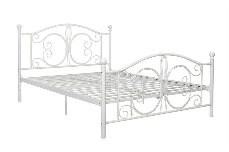 DHP - Bombay Full Metal Bed, White