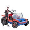 Marvel Spider-Man Spider-Mobile 6-Inch-Scale Vehicle with Miles Morales Action Figure