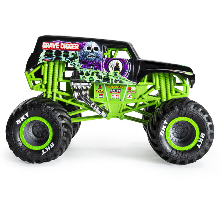 Monster Jam, Official Grave Digger Monster Truck, Die-Cast Vehicle, 1:24 Scale