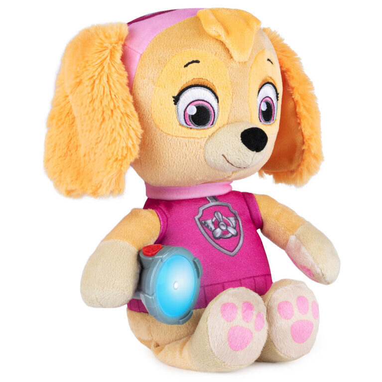 PAW Patrol, Snuggle Up Skye Plush with Flashlight and Sounds