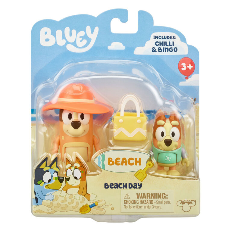 Bluey Beach Figure 2Pack Beach