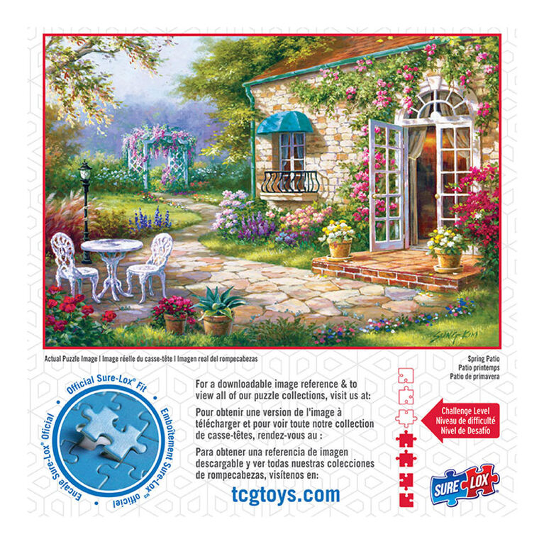 SURE-LOX - Manors & Cottages 1000 piece Puzzles - Spring Patio