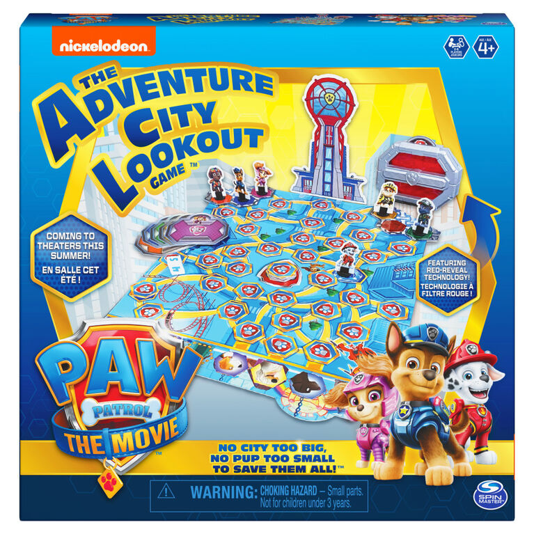modtagende stamtavle Bugsering PAW Patrol: The Movie, Adventure City Lookout Board Game | Toys R Us Canada