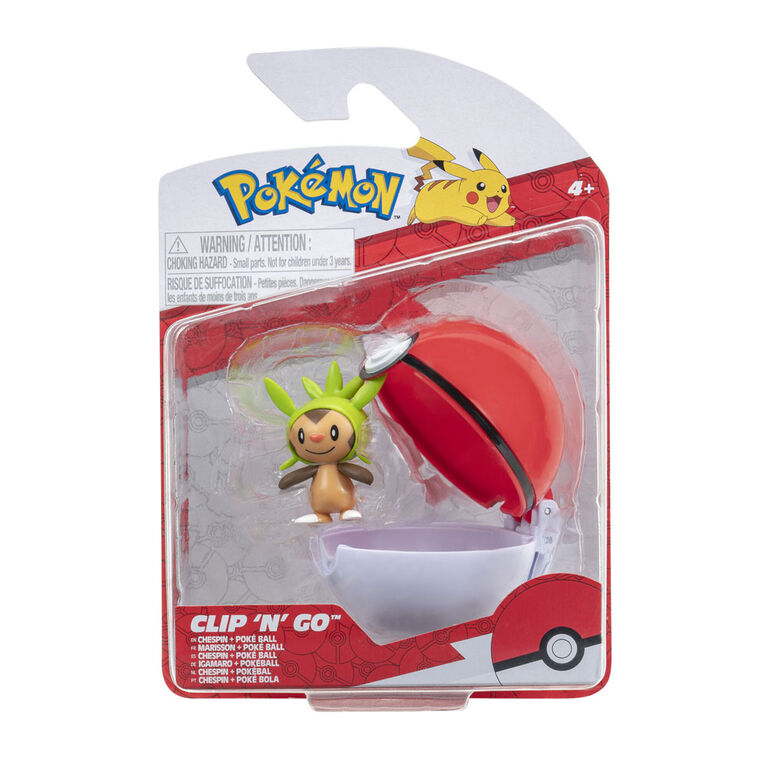 Pokémon Clip 'N' Go - Marisson (Chespin) & Poké Ball