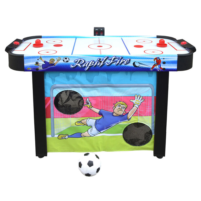 Rapid Fire 42In Air Hockey Multi-Game