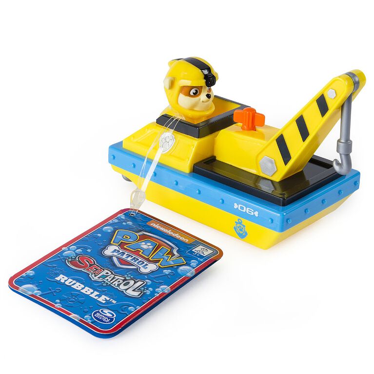 Paw Patrol - Chiot pour le bain et son bateau Sea Patrol  - Ruben