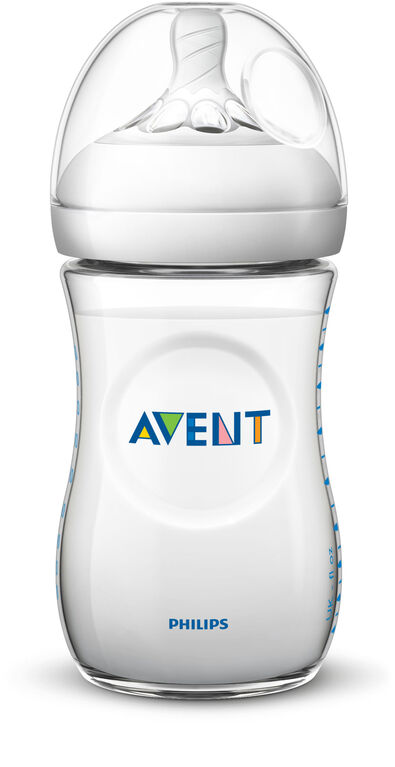 Philips Avent Natural Baby Bottle, 9oz, 3-Pack - Clear